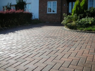 Driveway after cleaning